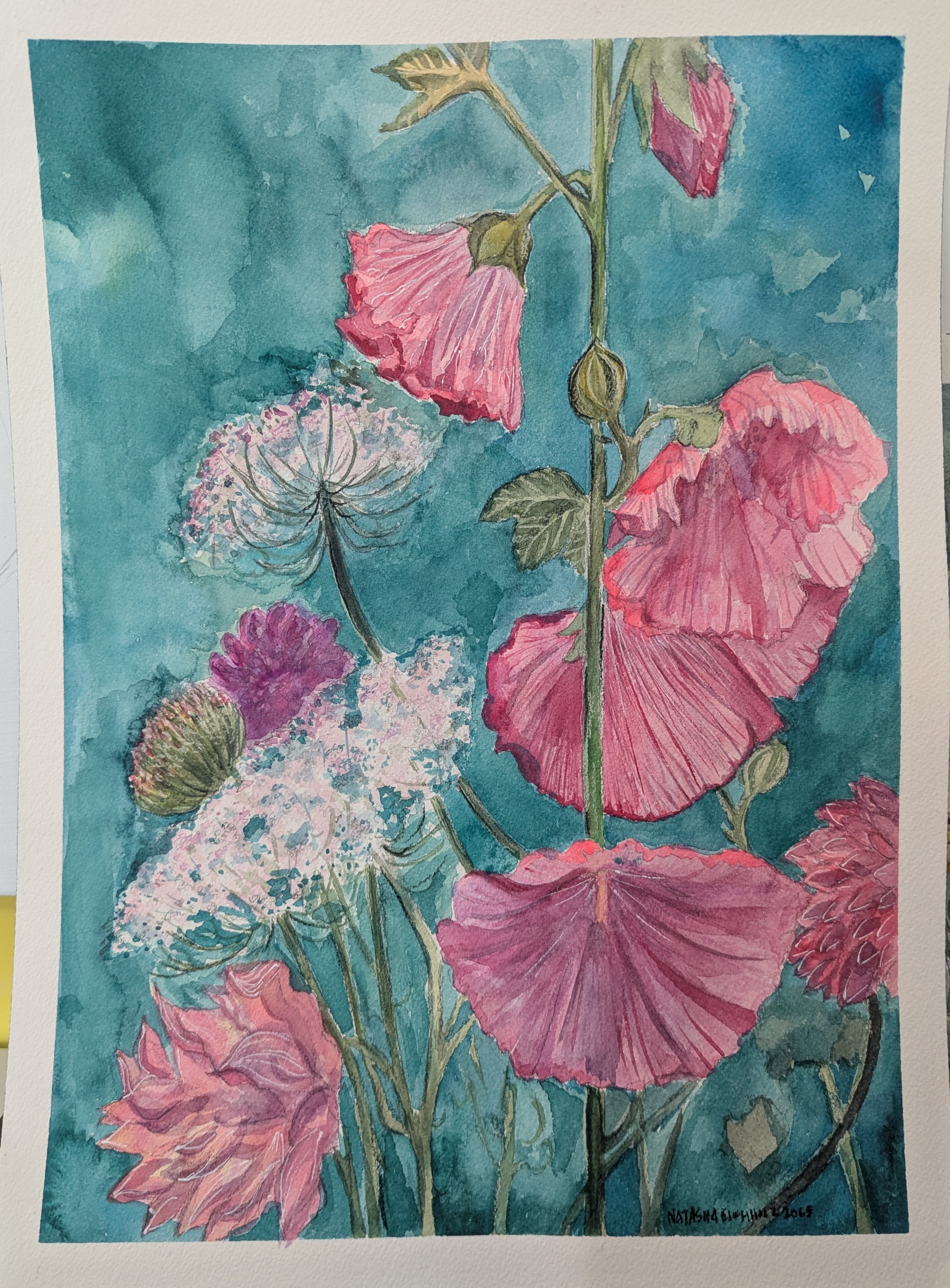 Abstract watercolor art